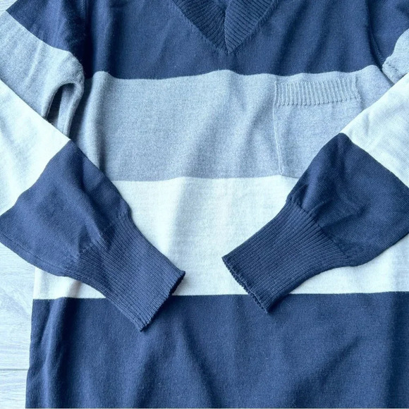 Ragno Y2K Pure Wool V  Neck Pullover Sweater Mini Dress Made in Italy - Picture 15 of 15